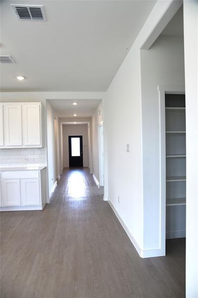 Viw from Living Area to the front door