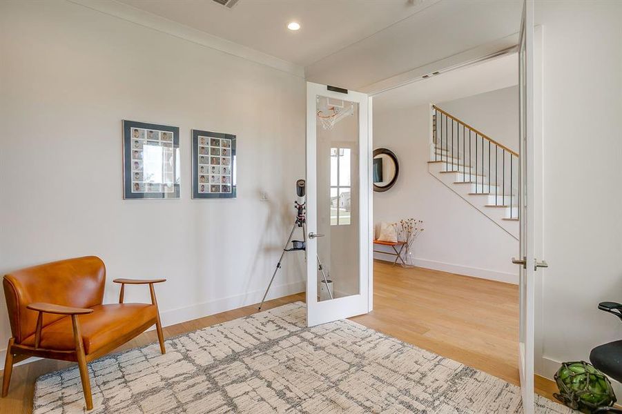 Furnished interior view inside a new home in , Aledo (Image 17).
