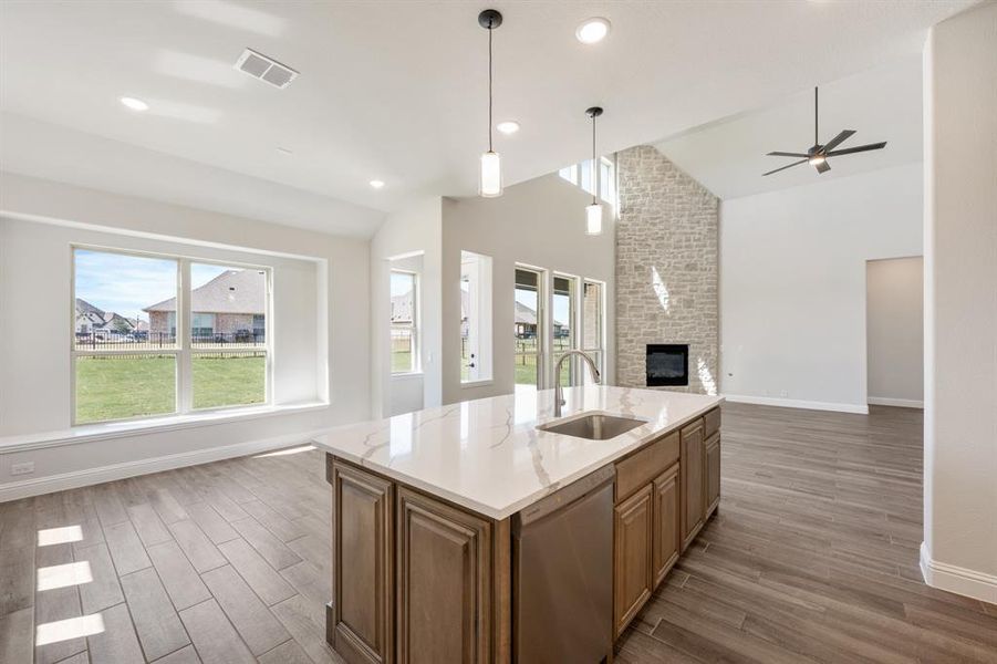 Furnished interior view inside a new home in Abe's Landing, Granbury (Image 6).