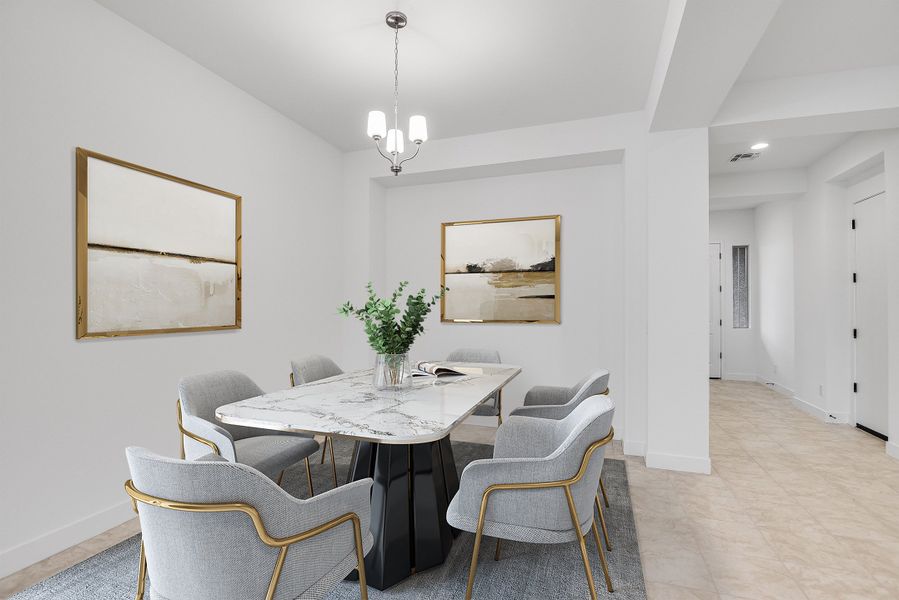 Furnished interior view inside a new home in Allen Ranches, Litchfield Park (Image 6). Furnished interior view inside a new home in Allen Ranches, Litchfield Park (Image 6).