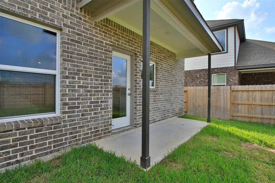 Exterior details and patio area of a home in Cypress Green, Hockley (Image 3). Exterior details and patio area of a home in Cypress Green, Hockley (Image 3).