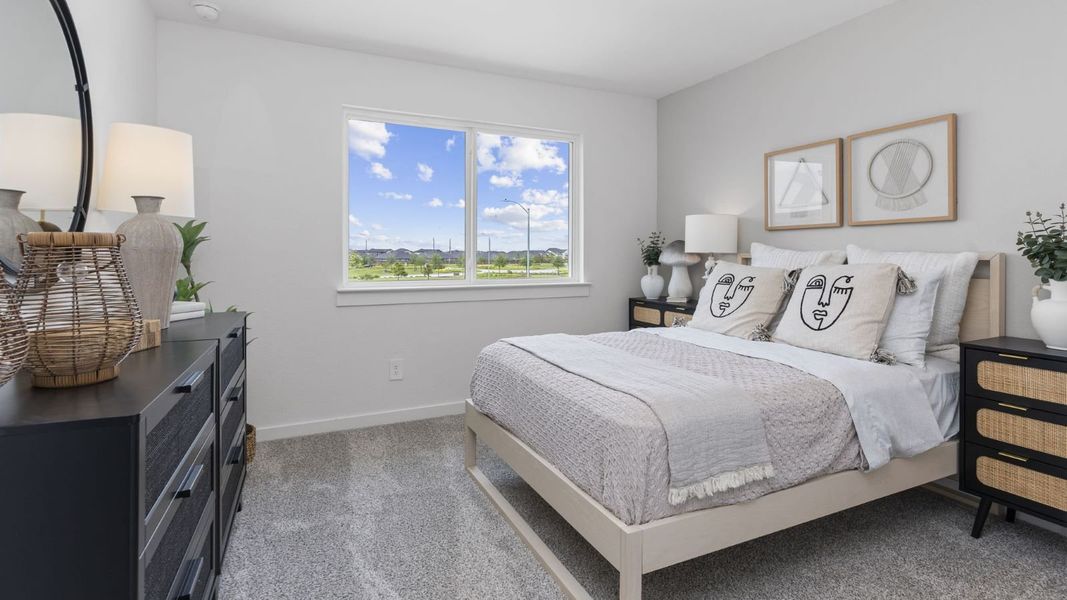 Furnished interior view inside a new home in Evergreen, Rosenberg (Image 13). Furnished interior view inside a new home in Evergreen, Rosenberg (Image 13).