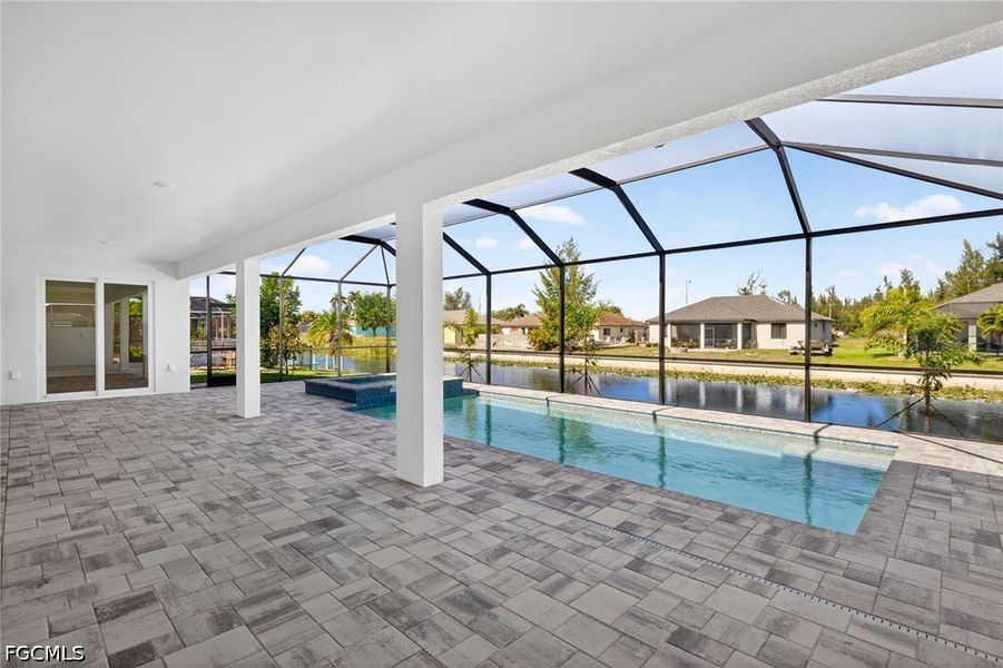 Exterior details and patio area of a home in Cape Coral, Cape Coral (Image 24).