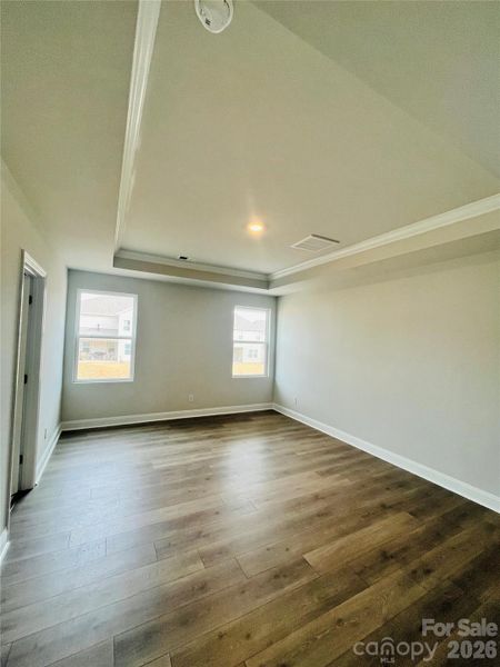 Primary on the main with tray ceiling