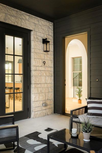 Stunning entry with courtyard and arched doorway just in sight. Stunning entry with courtyard and arched doorway just in sight.