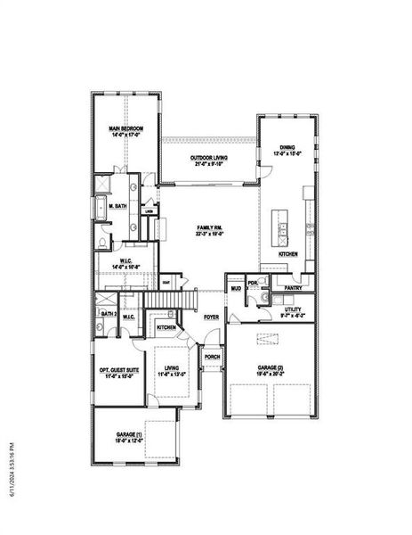 1st Level Floor Plan