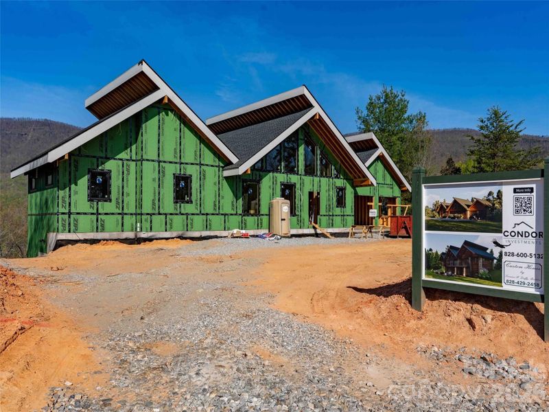 In-progress construction of a new home in , Mill Spring, NC (Image 16).
