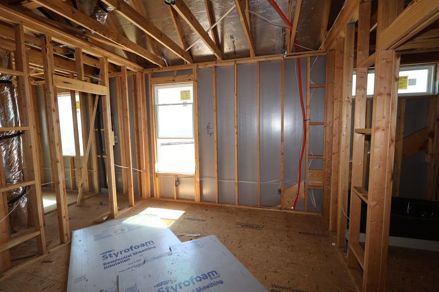 In-progress construction of a new home in Dunham Pointe, Cypress, TX (Image 17).