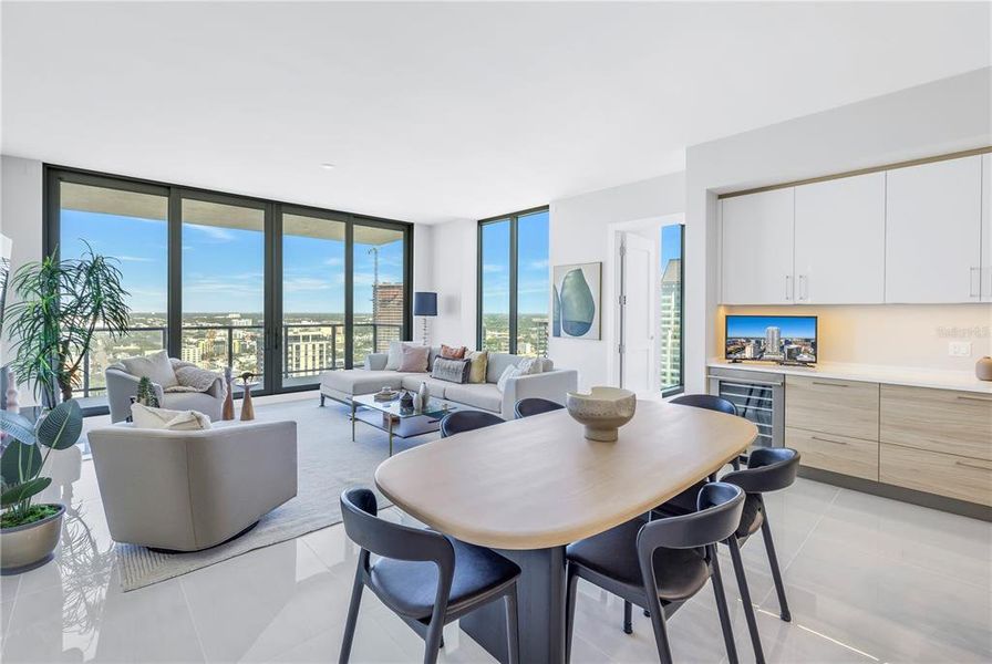 Furnished interior view inside a new home in , St. Petersburg (Image 33).