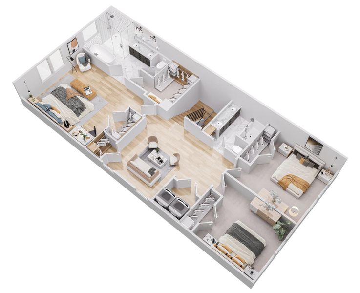Rendered Second Level Plan