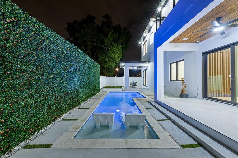 Exterior details and patio area of a home in , Tampa (Image 26).