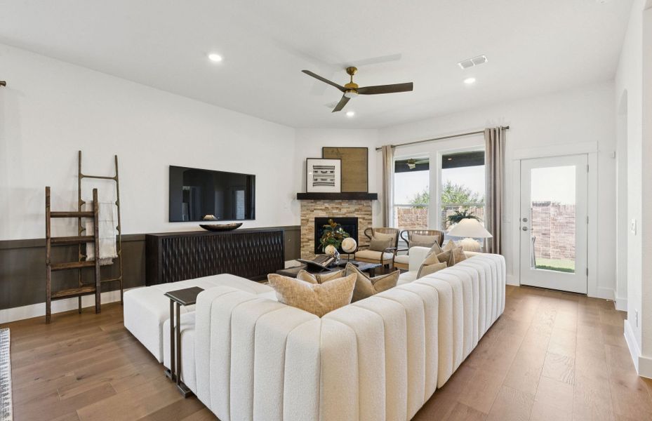 Furnished interior view inside a new home in Whitewing Trails, Princeton (Image 16).