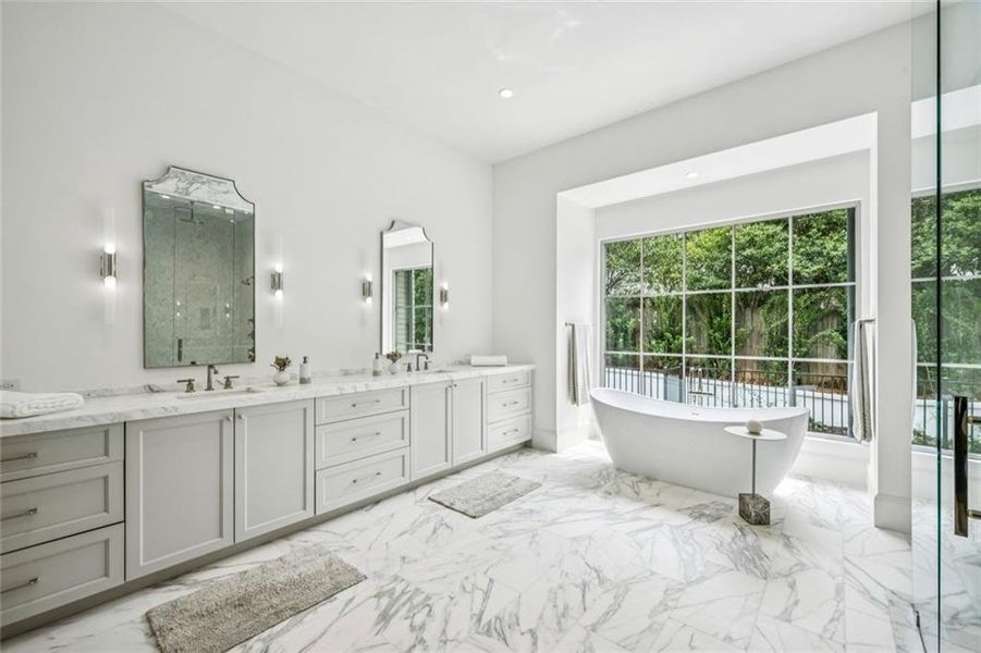 Furnished interior view inside a new home in , Atlanta (Image 10).