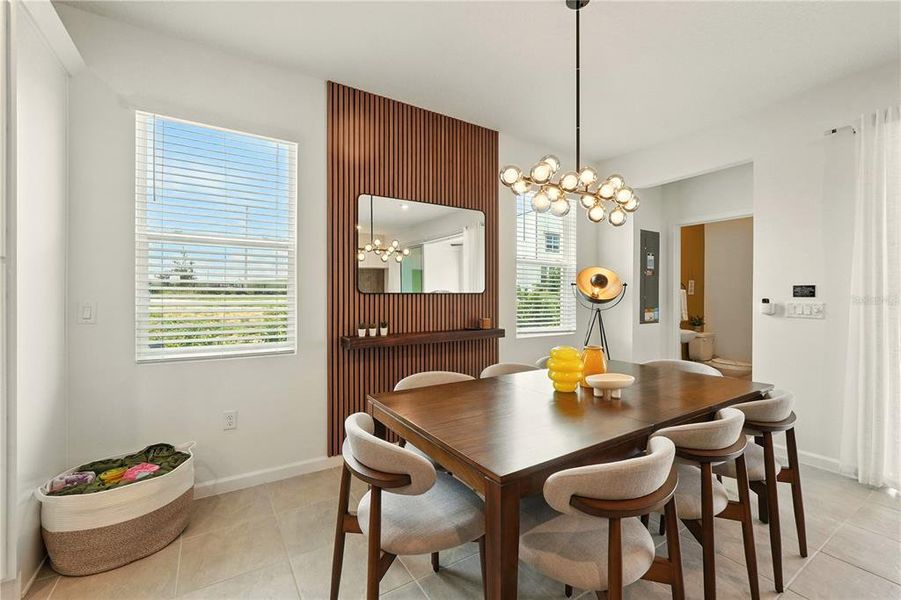 Furnished interior view inside a new home in , Kissimmee (Image 36).