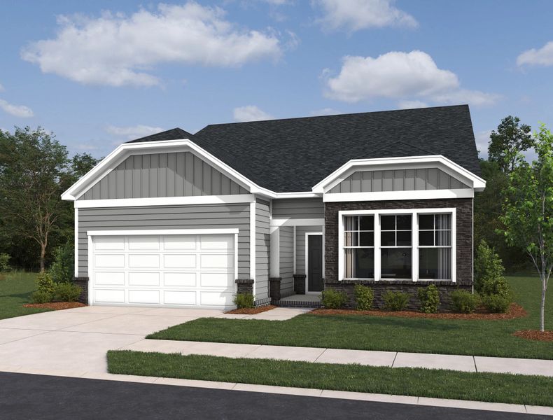 Representative exterior photo of a completed home built from the Gambel by Ashton Woods in Ascent at Arbor Ridge, La Vergne, TN (Image 4). Representative exterior photo of a completed home built from the Gambel by Ashton Woods in Ascent at Arbor Ridge, La Vergne, TN (Image 4).