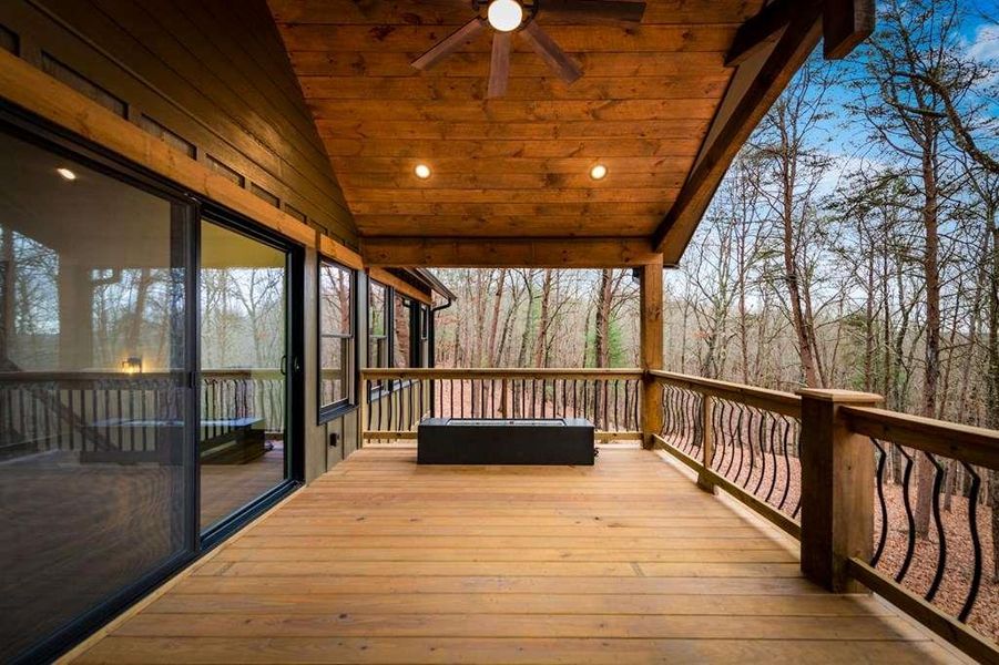 Exterior details and patio area of a home in , Blue Ridge (Image 29). Exterior details and patio area of a home in , Blue Ridge (Image 29).