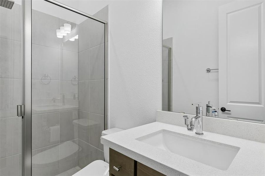 Furnished interior view inside a new home in Fields Villas - Darling Homes, Frisco (Image 10).