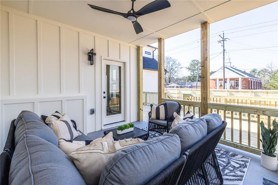 Exterior details and patio area of a home in , Avondale Estates (Image 30). Exterior details and patio area of a home in , Avondale Estates (Image 30).