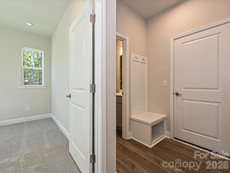 Drop Zone at Garage Entry For Added Convenience.