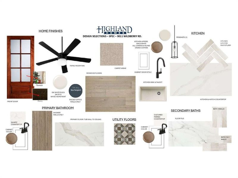 Sample of building materials used in homes in Wildridge, Oak Point (Image 18).