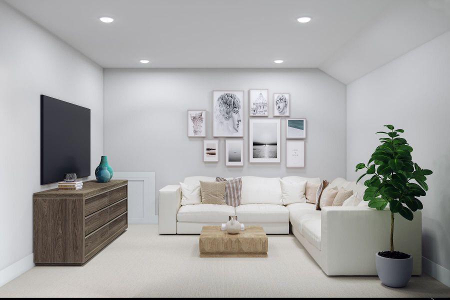 Furnished interior view inside a new home in Woodson’s Reserve, Spring (Image 15).