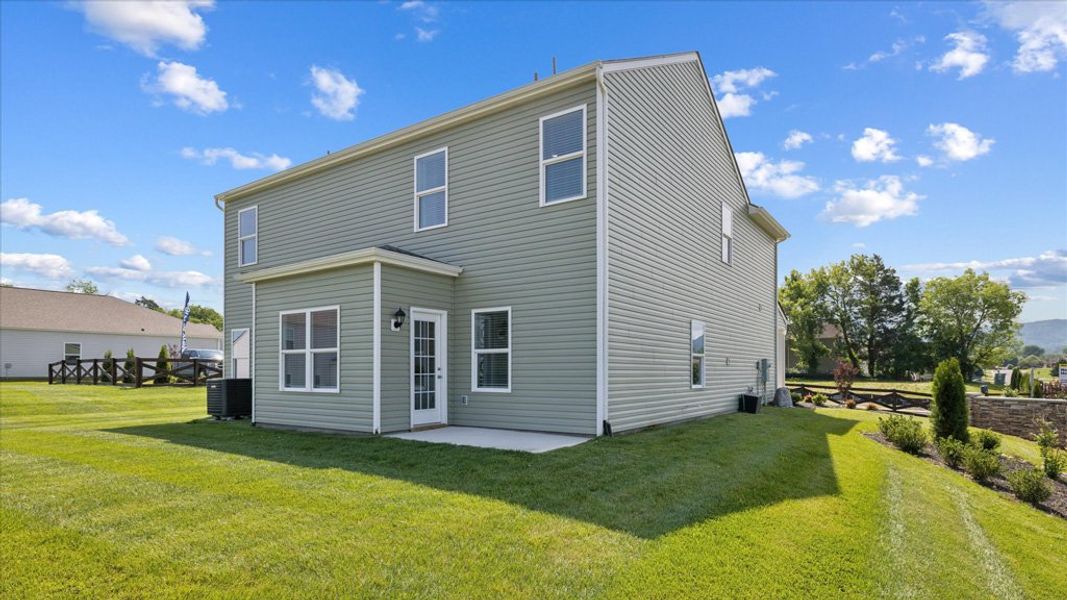 Exterior details and patio area of a home in Keebler Meadows, Johnson City (Image 2).