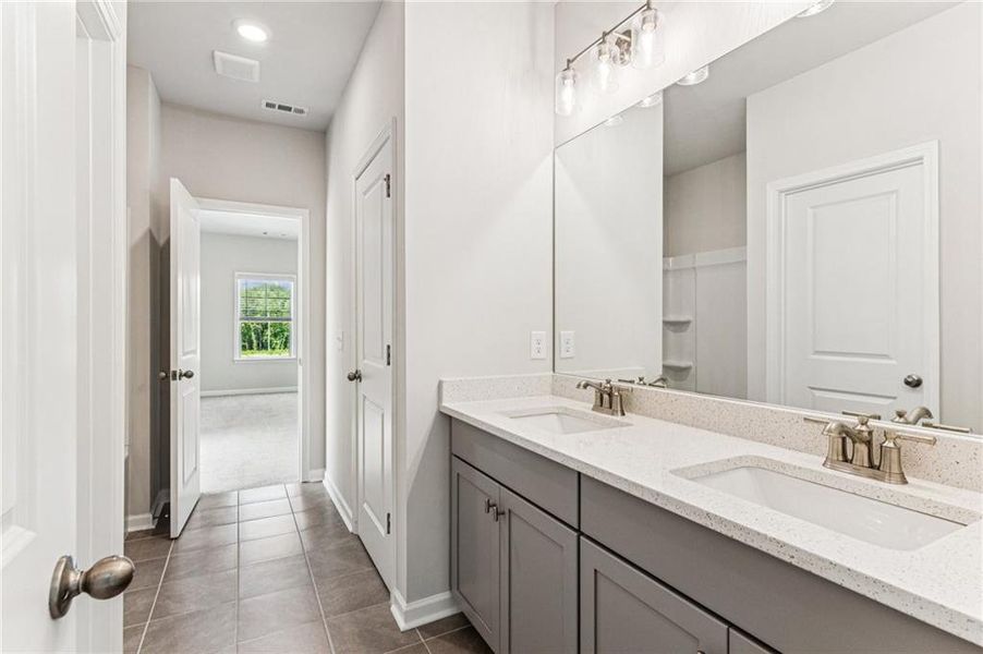 Furnished interior view inside a new home in , Flowery Branch (Image 34).