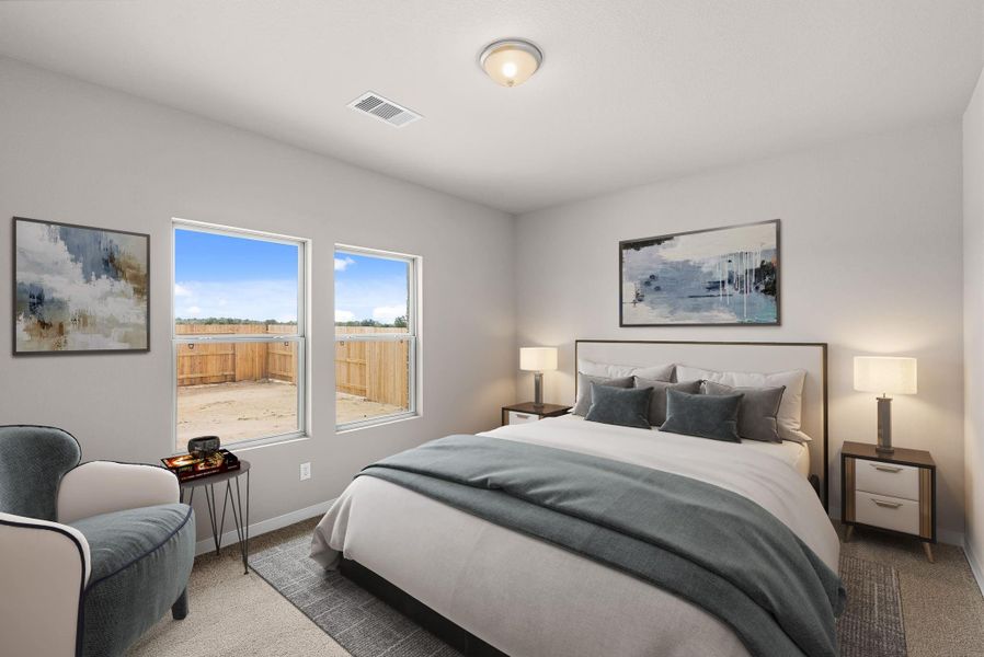 Furnished interior view inside a new home in Windrose Green, Angleton (Image 10).
