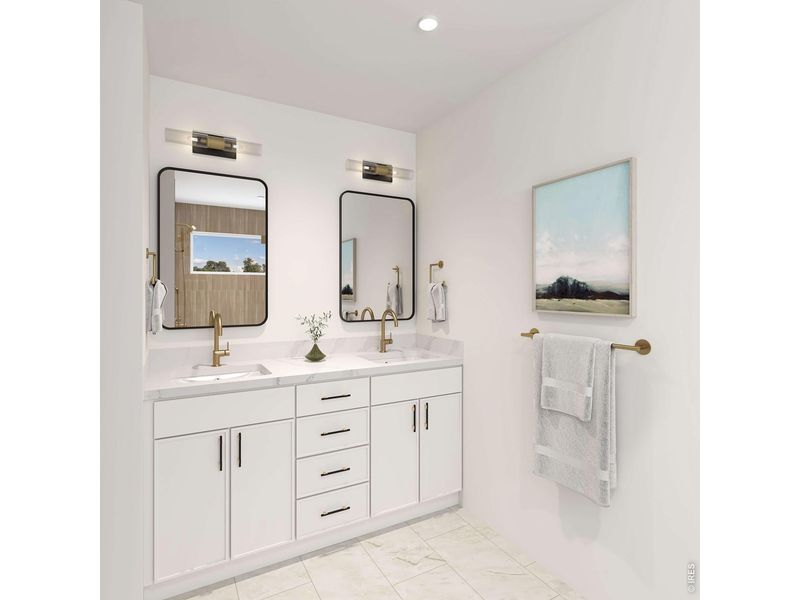 Furnished interior view inside a new home in , Denver (Image 33).