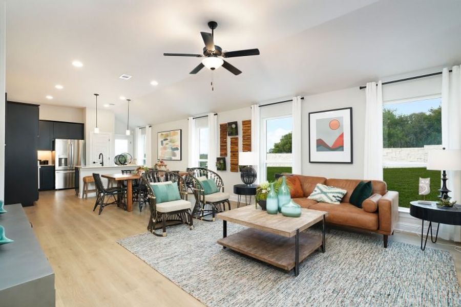 Representative furnished interior of a home built from the Applewhite Meadows 1450 by Brohn Homes in Applewhite Meadows, San Antonio (Image 17). Representative furnished interior of a home built from the Applewhite Meadows 1450 by Brohn Homes in Applewhite Meadows, San Antonio (Image 17).