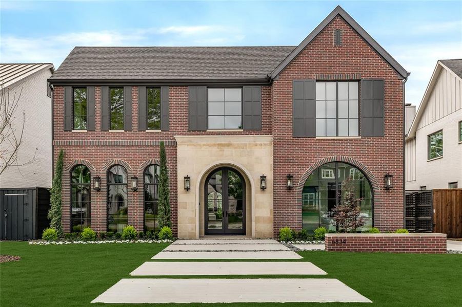 Front exterior of a new home in , Dallas, TX, highlighting curb appeal (Image 1). Front exterior of a new home in , Dallas, TX, highlighting curb appeal (Image 1).