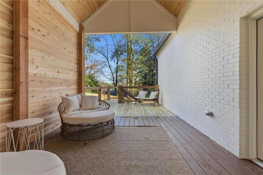 Exterior details and patio area of a home in , Marietta (Image 29).
