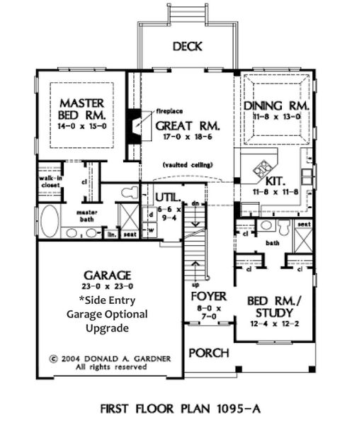 2D floor plan layout for the The Stratton W Opt Bath by Bamford and Company in Rowland Springs, Cartersville, GA (Image 4).