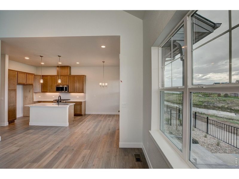 Furnished interior view inside a new home in The Lakes at Centerra - The Shores, Loveland (Image 4).