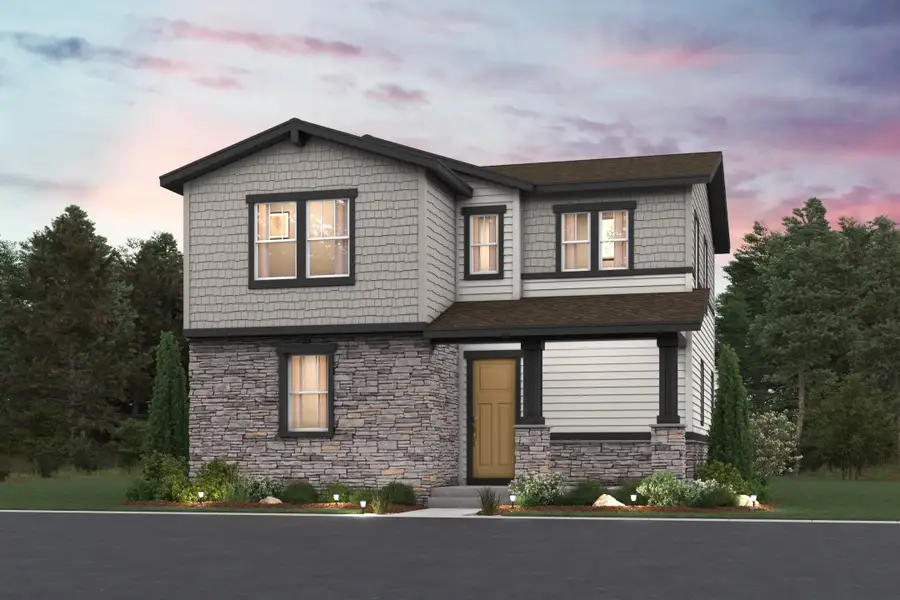 Representative exterior photo of a completed home built from the The Stratton by Century Communities in Windler, Aurora, CO (Image 1). Representative exterior photo of a completed home built from the The Stratton by Century Communities in Windler, Aurora, CO (Image 1).