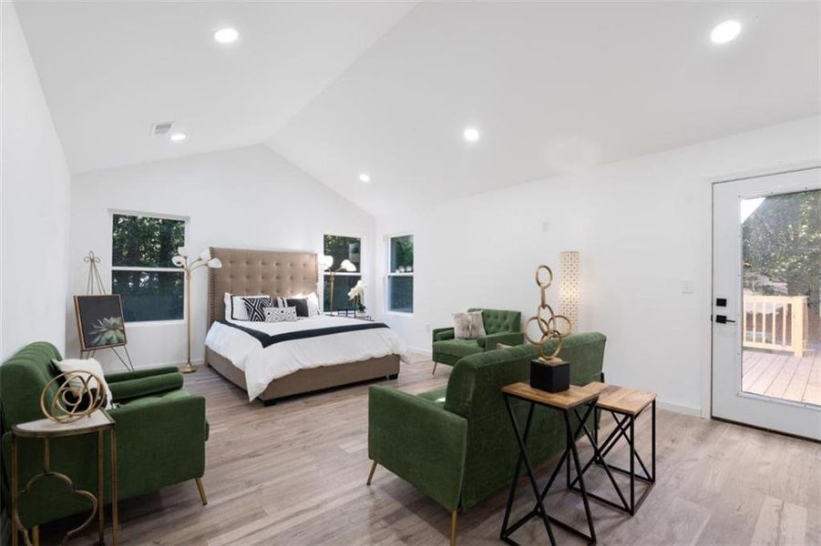 Furnished interior view inside a new home in , Atlanta (Image 6).