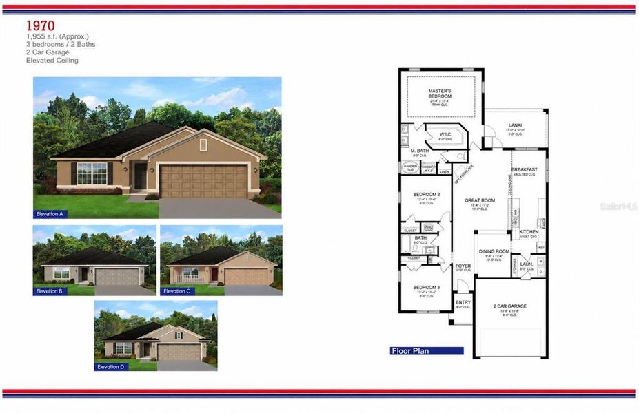 2D floor plan layout of this home in Arbor Park, Leesburg, FL (Image 3). 2D floor plan layout of this home in Arbor Park, Leesburg, FL (Image 3).