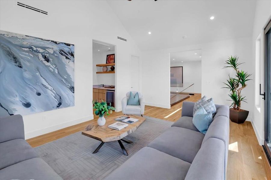 Furnished interior view inside a new home in , Dallas (Image 31).