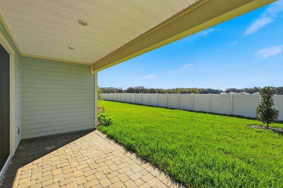 Exterior details and patio area of a home in Headwaters at Lofton Creek, Yulee (Image 4). Exterior details and patio area of a home in Headwaters at Lofton Creek, Yulee (Image 4).