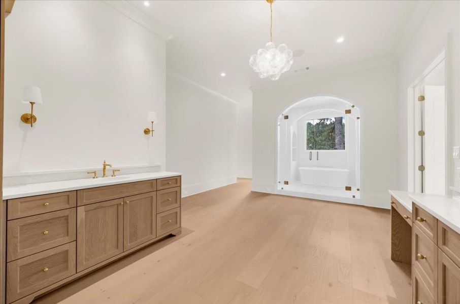 Furnished interior view inside a new home in , Canton (Image 45).