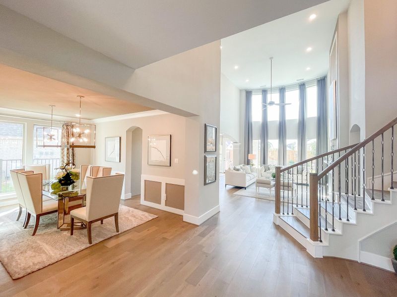 Furnished interior view inside a new home in Bridgeland, Cypress (Image 6).