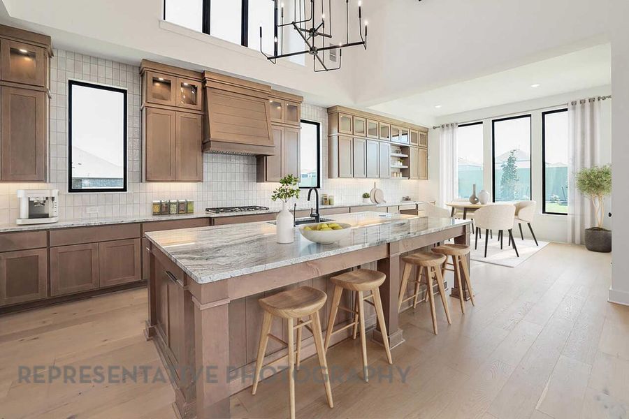 Furnished interior view inside a new home in Parkside On The River: 70ft. lots, Georgetown (Image 6).