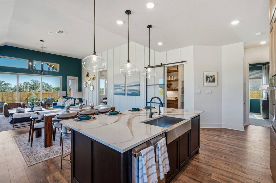 Furnished interior view inside a new home in Prominence, San Antonio (Image 19).
