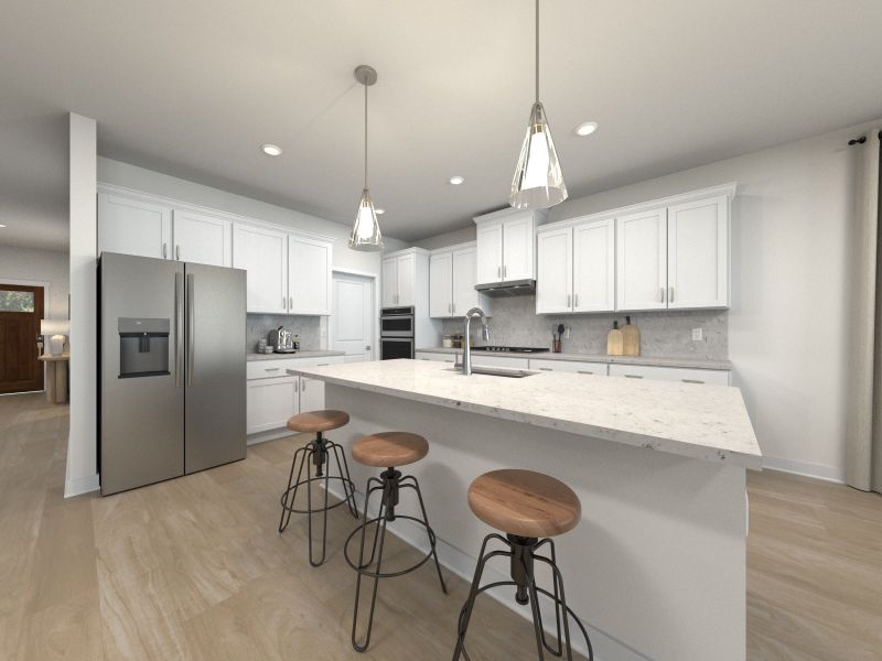 Skip takeout and prep dinner in the well-appointed kitchen.