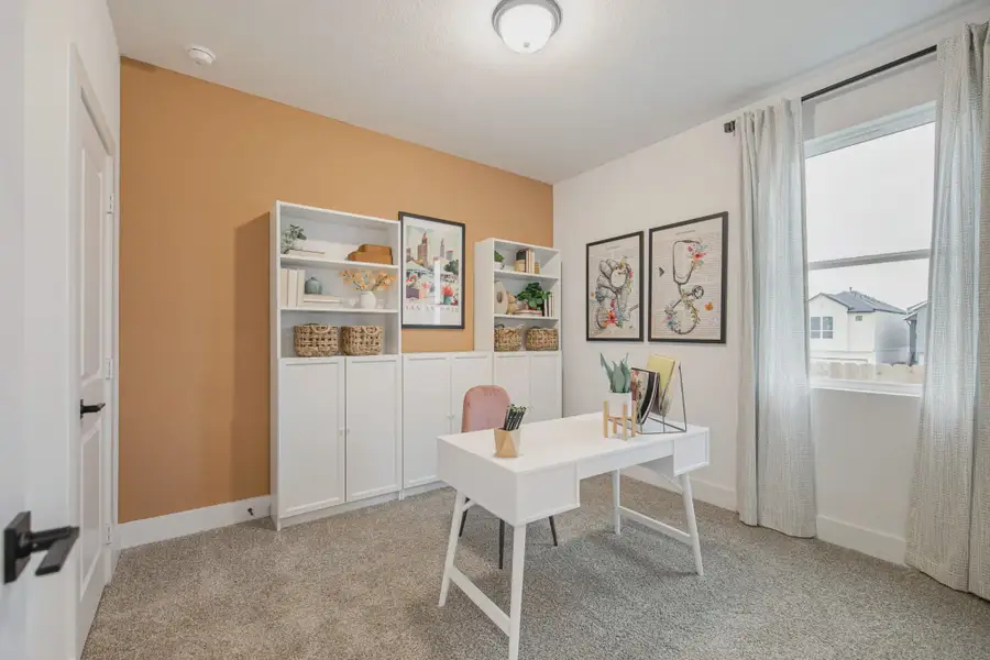 Representative furnished interior of a home built from the Athena by Chesmar Homes in Santa Rita Ranch, Liberty Hill (Image 12).