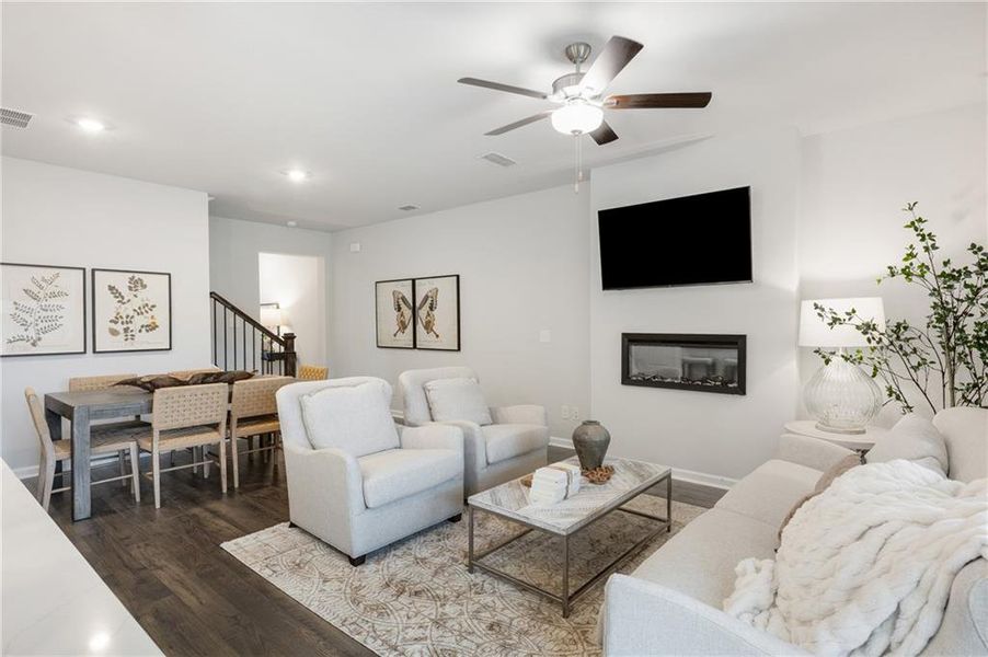 Furnished interior view inside a new home in , Conyers (Image 16).