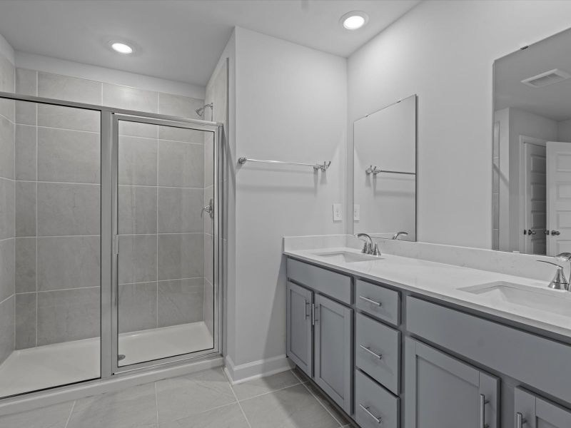 Furnished interior view inside a new home in The Farm at Wells Creek - Heritage Collection, Gray Court (Image 6).