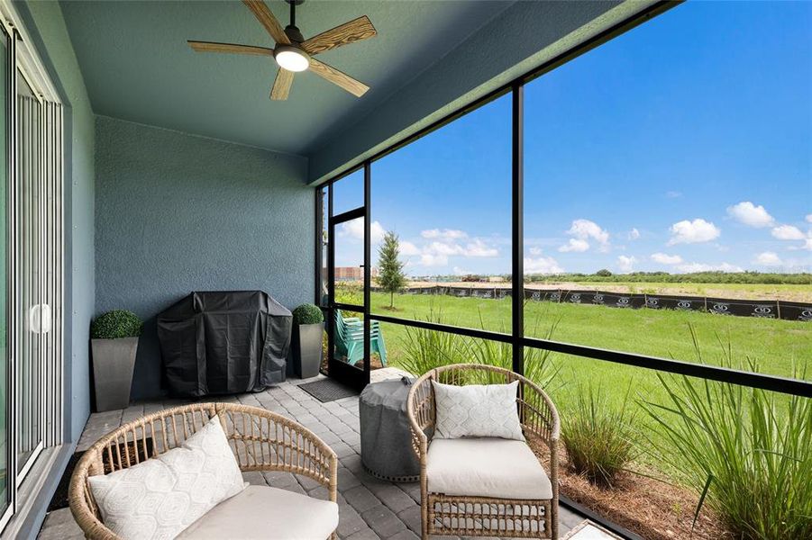 Exterior details and patio area of a home in Rye Ranch, Parrish (Image 26).