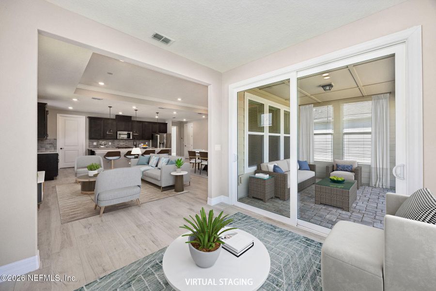 Furnished interior view inside a new home in , Yulee (Image 12).