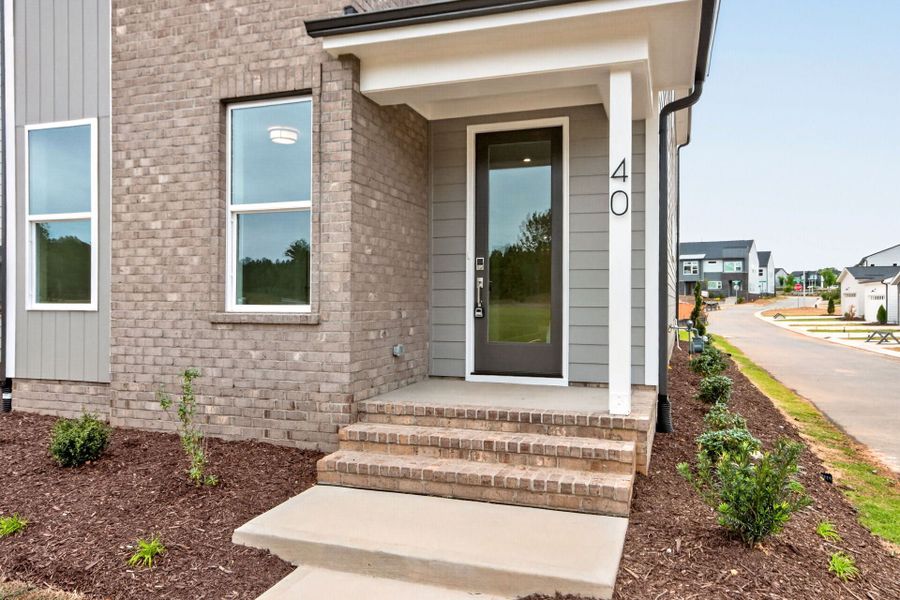 Representative exterior details of a home built from the Ember B by Homes by Dickerson in Chatham Park, Pittsboro (Image 3).